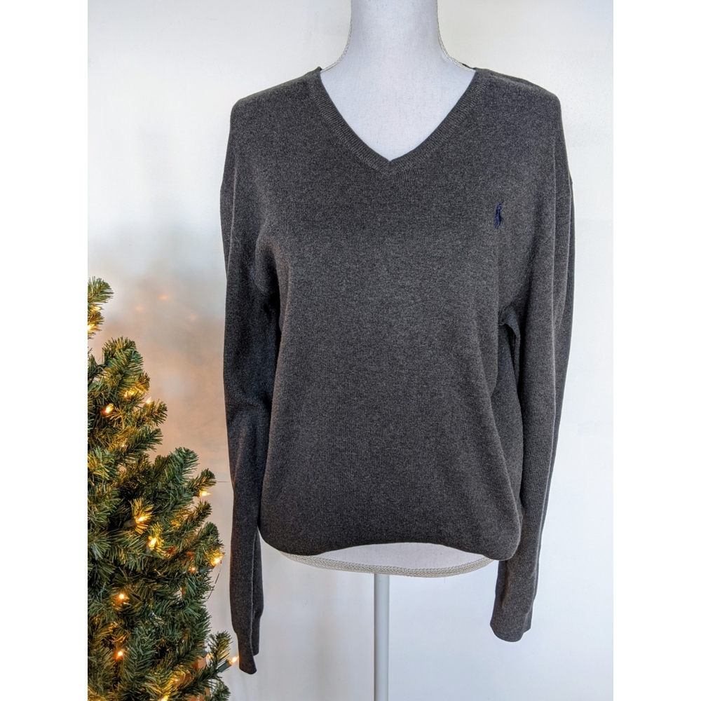 •Polo Ralph Lauren• Cotton V-neck Pullover